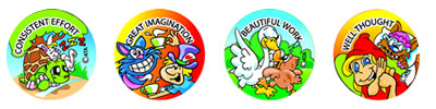 Kids Fairy Tale Merit Stickers