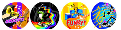 School Stickers for Music