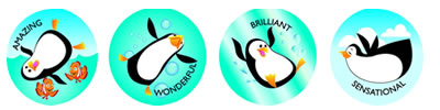 Penguin Merit Stickers