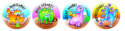 Dinosaurs Merit Stickers