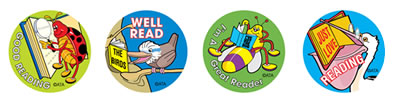 School Stickers for Reading